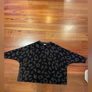 Women’s oversized animal print (mudpie) sweater